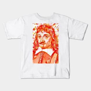 DESCARTES -watercolor portrait .1 Kids T-Shirt